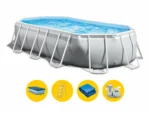 Intex Prism Frame Swimming Pool 610 x 305 x 122 cm with Filter Pump and Accessories