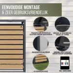 Wheelie Bin Storage Housing, Black - Image 7