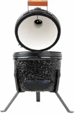 BASTE Kamado Mini Ceramic BBQ 13 inch, Black - Image 4