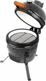 BASTE Kamado Mini Ceramic BBQ 13 inch, Black - Image 3