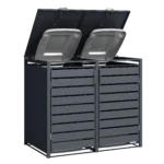 Wheelie Bin Storage Housing, Black - Image 11
