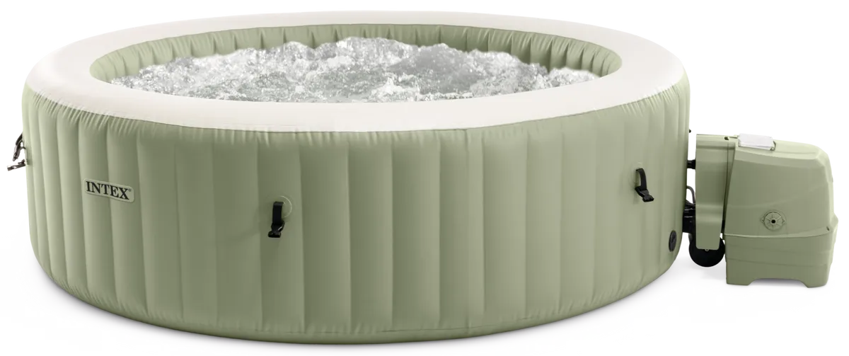 gh.webp Intex Pure Spa Bubble Massage Inflatable Hot Tub, Olive Green, 6 Persons - Image 1